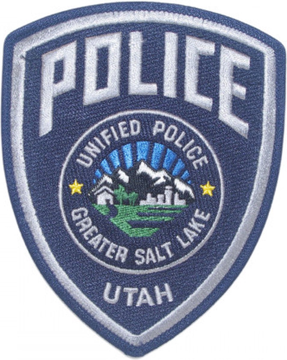 Greater Salt Lake Unified Police Utah geborduurde patch embleem | Opnaai